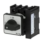 EATON - EIN-AUS-Schalter, P1, 40 A, Einbau, 3-polig + N, mit schwarzem Knebel und Fronts