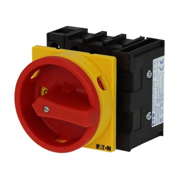 EATON - Hauptschalter, P1, 40 A, Einbau, 3-polig, HALT-Funktion, mit schwarzem Drehgriff