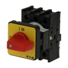 EATON - EIN-AUS-Schalter, P1, 40 A, Einbau, 3-polig, NOT-AUS-Funktion, mit rotem Knebel