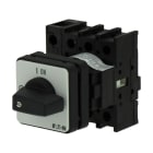 EATON - EIN-AUS-Schalter, P1, 40 A, Zentraleinbau, 3-polig + N, mit schwarzem Knebel und
