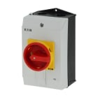 EATON - Hauptschalter, P1, 40 A, Aufbau, 3-polig, NOT-AUS-Funktion, mit rotem Drehgriff