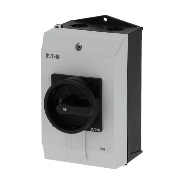 EATON - Hauptschalter, P1, 40 A, Aufbau, 3-polig, HALT-Funktion, mit schwarzem Drehgriff