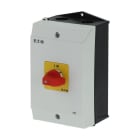 EATON - EIN-AUS-Schalter, P1, 40 A, Aufbau, 3-polig, NOT-AUS-Funktion, mit rotem Knebel