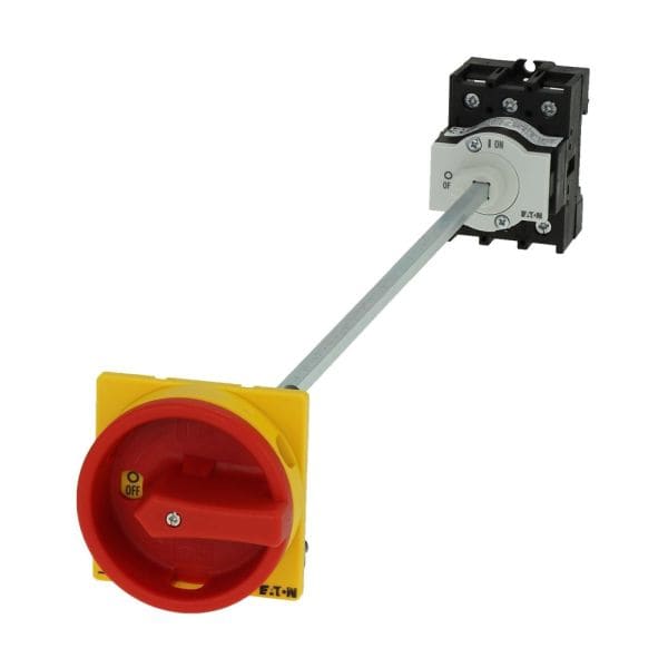 EATON - Hauptschalter, P1, 40 A, Zwischenbau, 3-polig, NOT-AUS-Funktion, mit rotem Drehg