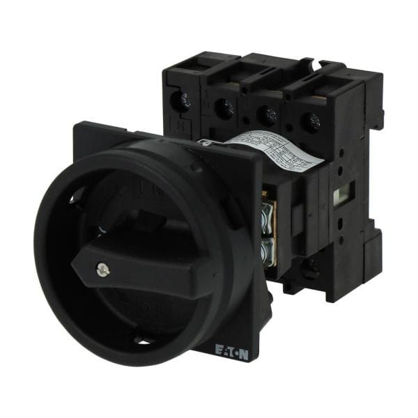 EATON - Hauptschalter, P1, 40 A, Zwischenbau, 3-polig + N, HALT-Funktion, mit schwarzem