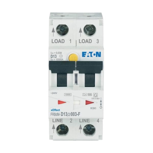 EATON - Elektronische FI/LS Kombination, 13 A, 30 mA, LS-Charakteristik: D, 2p, FI-Chara