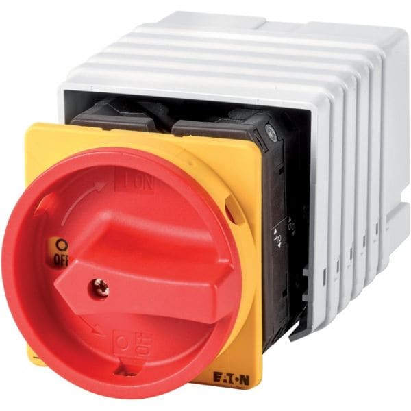 EATON - Sonderschalter, T5B, 63 A, Einbau, 6 Baueinheit(en), NOT-AUS-Funktion, mit rotem