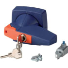 EATON - Drehgriff, 8 mm, Türeinbau, blau, Zylinderschloss