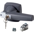 EATON - Knebel, 10 mm, Türeinbau, grau, Zylinderschloss