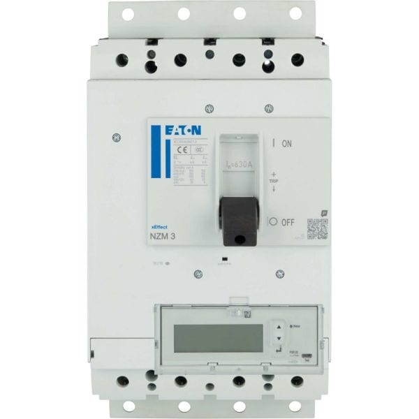 EATON - Leistungsschalter Selektivschutz NZM PXR25, Energie Kl.1, 630A,3p,Steck