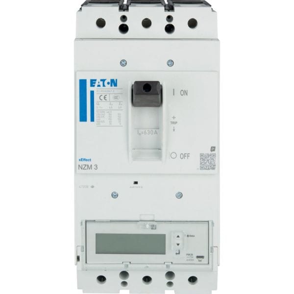 EATON - Leistungsschalter Selektivschutz NZM PXR25, Energie Kl.1, 630A,3p ,Schraub
