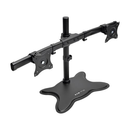 EATON - Dual-Monitor Desktop Mount Stand for 13” to 27” Flat-Screen Displays