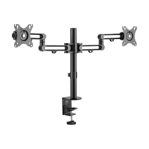 EATON - Dual-Monitor Flex-Arm Desktop Clamp for 13” to 27” Displays