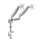 EATON - Dual-Display Flex-Arm Mount for 13” to 34” Monitors - Clamp or Grommet, USB, Audio Ports