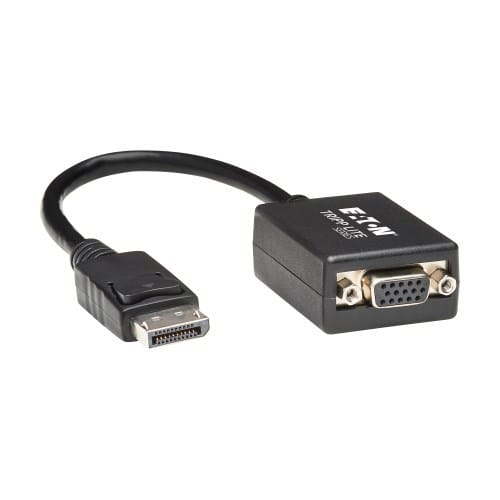 EATON - DisplayPort to VGA Active Adapter Video Converter (M/F), 6-in. (15.24 cm)