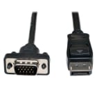 EATON - DisplayPort 1.2 to VGA Active Adapter Cable (DP with Latches to HD15 M/M), 10 ft. (3.1 m)