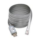 EATON - USB-A to RJ45 Serial Rollover Cable (M/M) - Cisco Compatible, 250 Kbps, 6 ft. (1.83 m), Gray