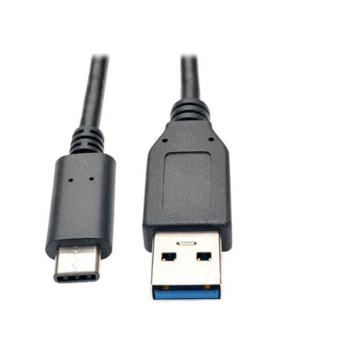 EATON - USB-C to USB-A Cable (M/M), USB 3.1 Gen 1 (5 Gbps), Thunderbolt 3 Compatible, 3 ft. (0.91 m)