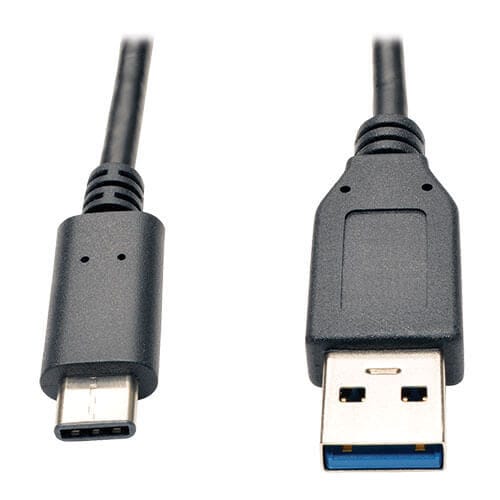 EATON - USB-C to USB-A Cable (M/M), USB 3.1 Gen 2 (10 Gbps), Thunderbolt 3 Compatible, 3 ft. (0.91 m)