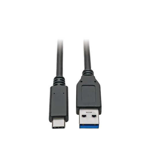 EATON - USB-C to USB-A Cable (M/M), USB 3.1 Gen 2 (10 Gbps), USB-IF Certified, Thunderbolt 3 Compatible, 3 ft. (0.91 m)