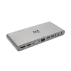 EATON - USB-C Dock, Triple Display - 4K HDMI/DisplayPort, VGA, USB 3.2 Gen 1, USB-A/USB-C Hub, GbE, 100W PD Charging, International Power Cables