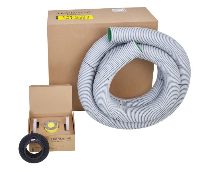 FRAENKISCHE - Einsp.-Hauseinf. Set Elektro,Bodenpl. f.1 Strom-oder Datenk.