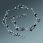 REGIOLUX - Knotenkette, aus St, KK metallisch