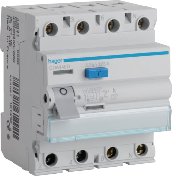 HAGER - FI-Schalter 4P 40A 30mA A