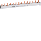 HAGER - Phasenschiene,4pol,10mm²,1FI,4p +1LS,3+N+ 6LS,1+N
