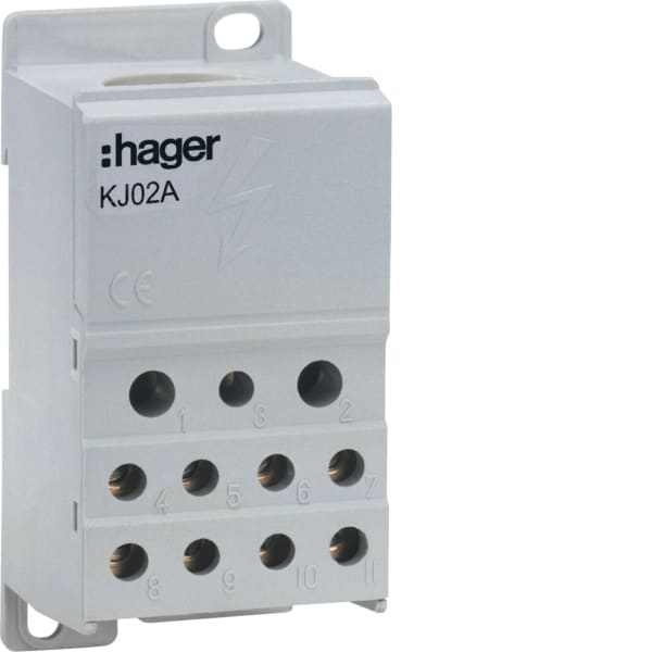 HAGER - Verteilerblock,160/250A,1polig