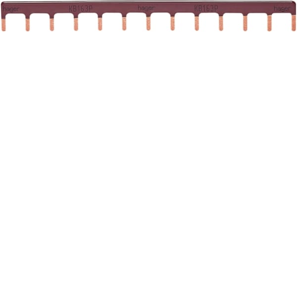 HAGER - Kaschiene 1P Stift, 10² braun 12M