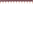 HAGER - Kaschiene 1P Stift, 10² braun 12M