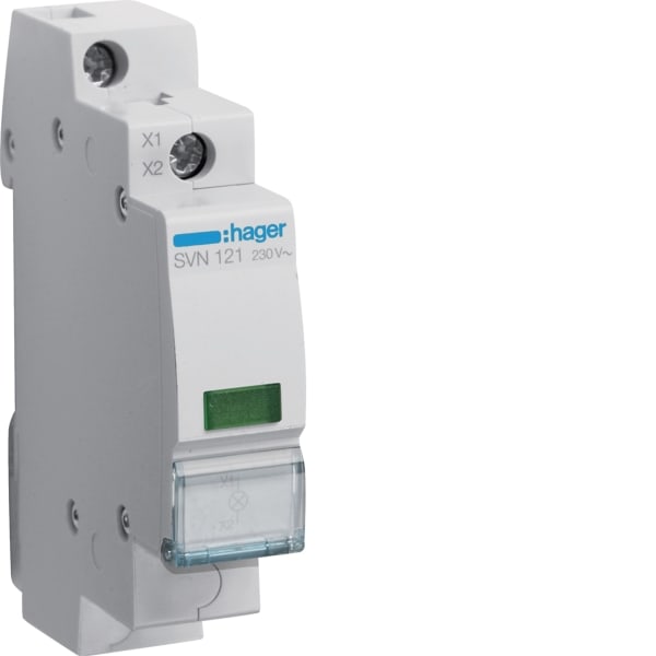 HAGER - LED LEUCHTMELD.GRÜN 230VAC
