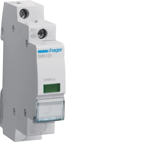 HAGER - LED Leuchtmelder, grün, 12V