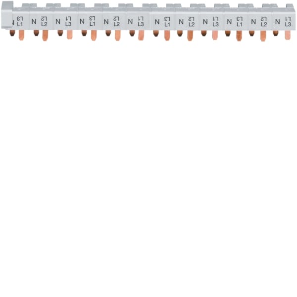 HAGER - Phasenschiene 3+N 10mm² für 12 Schmalbau LS