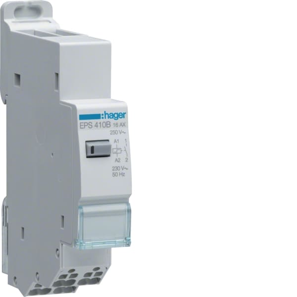 HAGER - Fernschalter elektron. 1Schl. 16A/230VAC Handbetätigt 1TE