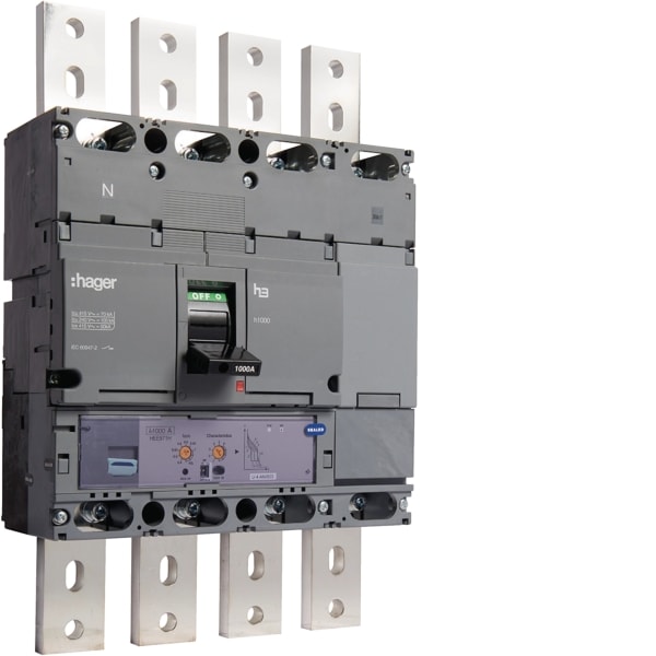 HAGER - Leistungsschalt h1000 4P 70kA 1000A LSI
