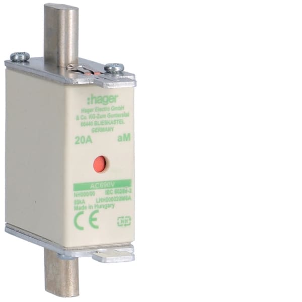 HAGER - NH-Sicherungseinsatz NH000 aM 690V 20A