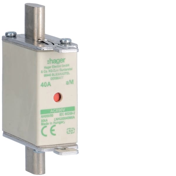 HAGER - NH-Sicherungseinsatz NH000 aM 690V 40A