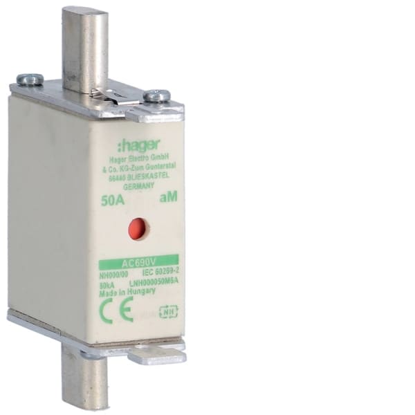 HAGER - NH-Sicherungseinsatz NH000 aM 690V 50A