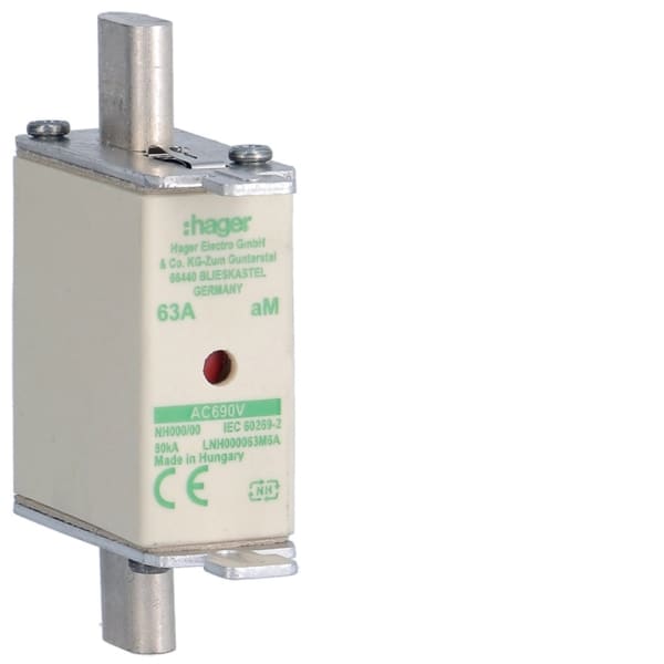 HAGER - NH-Sicherungseinsatz NH000 aM 690V 63A