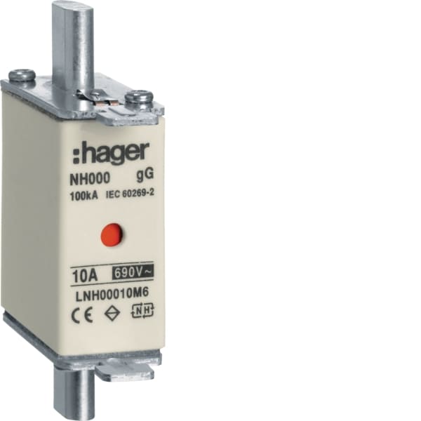 HAGER - NH-Sicherungseinsatz NH00 gG 690V 10A
