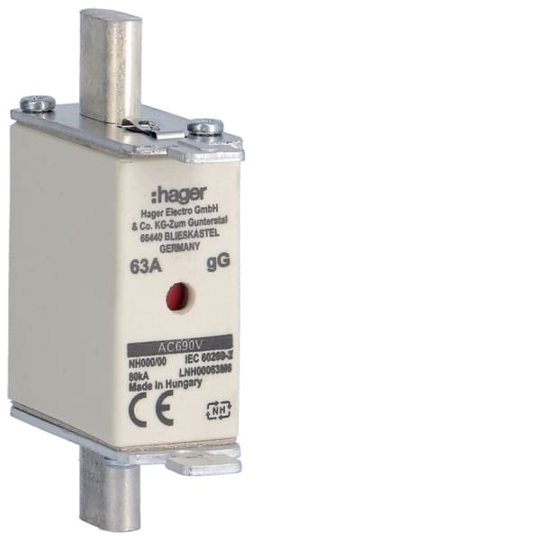 HAGER - NH-Sicherungseinsatz NH00 gG 690V 63A