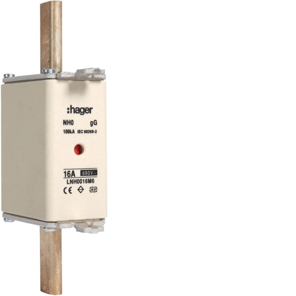 HAGER - NH-Sicherungseinsatz NH0 gG 690V 16A