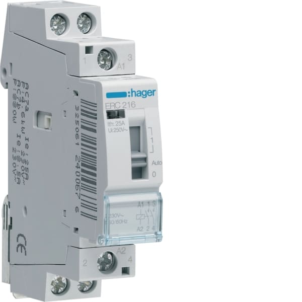 HAGER - Installationsrelais 2S 16A 230VAC
