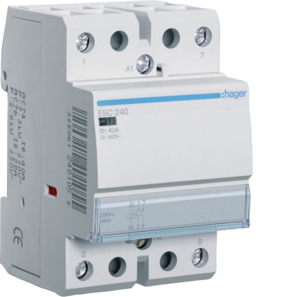 HAGER - Schütz 40A, 2S, 230V