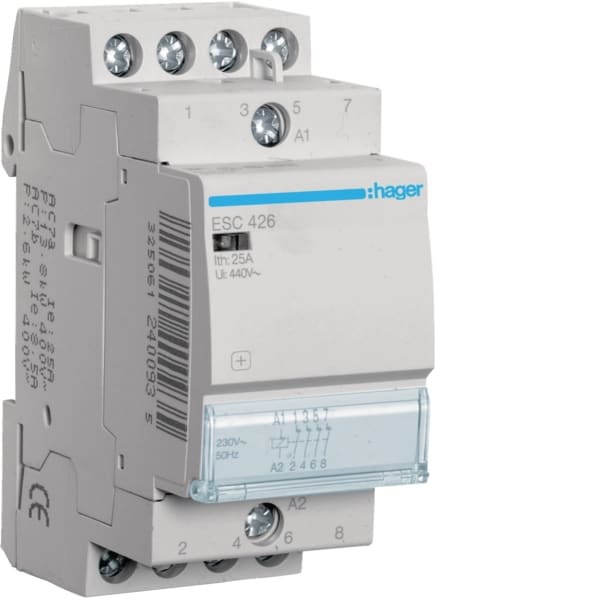 HAGER - Schütz 25A, 4O, 230V