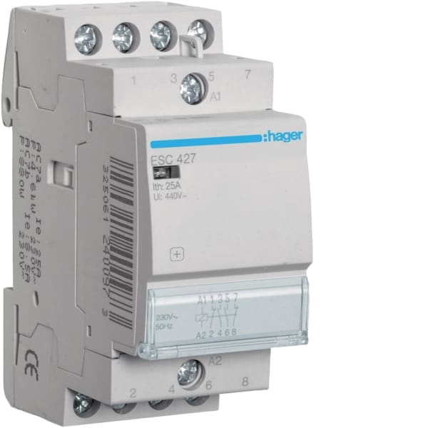 HAGER - Schütz 25A, 2S+2O, 230V