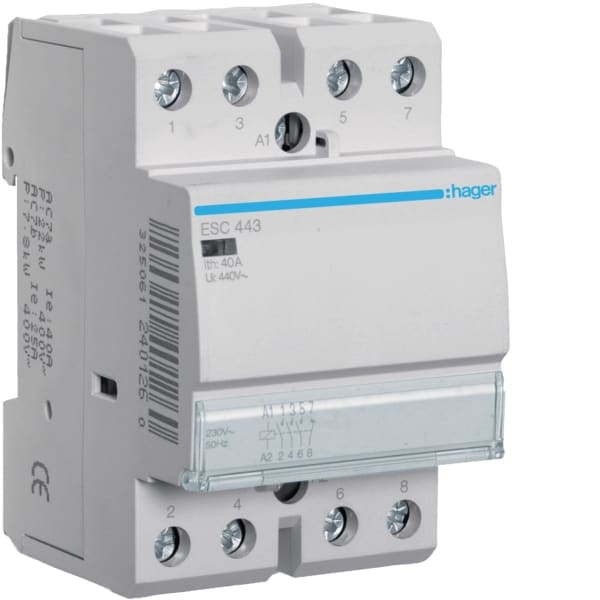 HAGER - Schütz 40A, 3S+1O, 230V