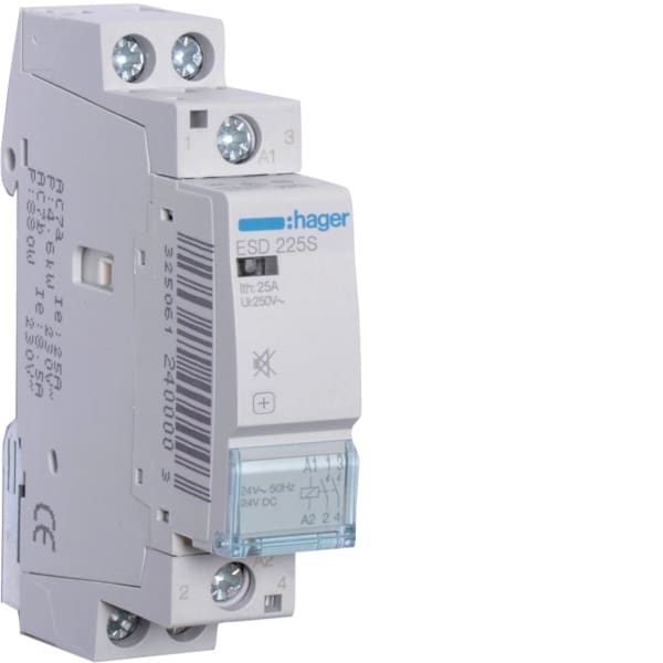 HAGER - Schütz 25A, 2S, 24V, brummfrei